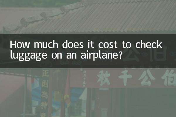 একটি বিমানে লাগেজ চেক করতে কত খরচ হয়?