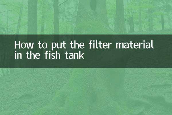 수조에 필터재를 넣는 방법