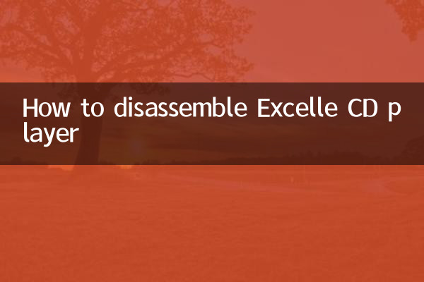 Cómo desmontar el reproductor de CD Excelle