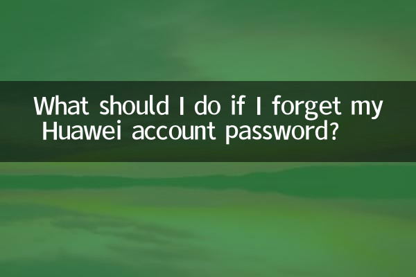 Que dois-je faire si j'oublie le mot de passe de mon compte Huawei ?