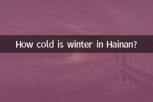 Wie kalt ist der Winter in Hainan?