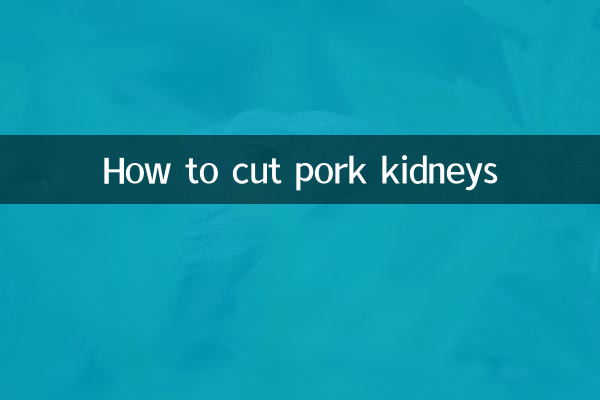 Como cortar rins de porco