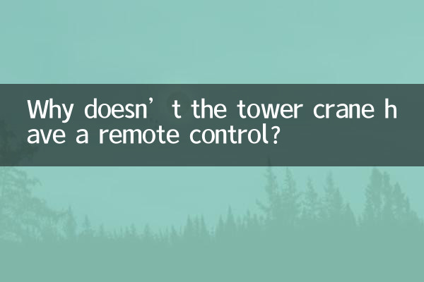 타워크레인에는 왜 리모컨이 없나요?