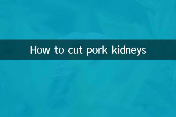 Como cortar rins de porco