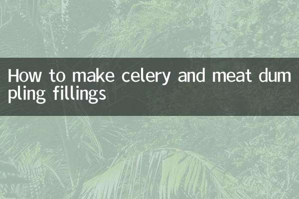 طرز تهیه فیلینگ کرفس و گوشت