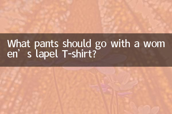 レディースのラペルTシャツにはどんなパンツを合わせるべきでしょうか？