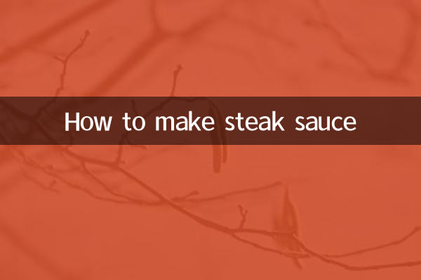 Wie man Steaksauce macht