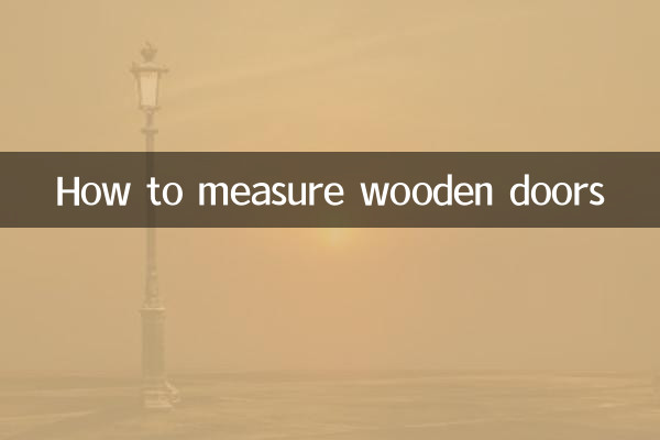 So messen Sie Holztüren