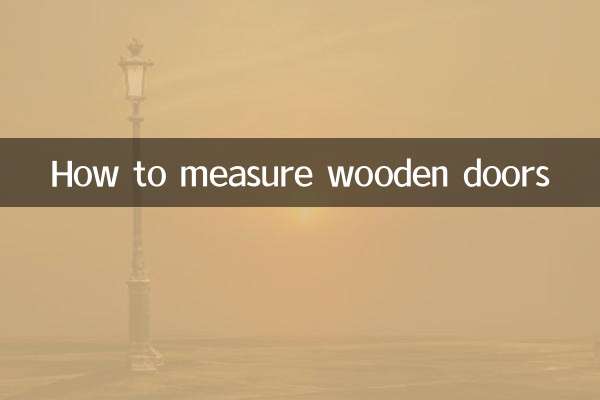 So messen Sie Holztüren