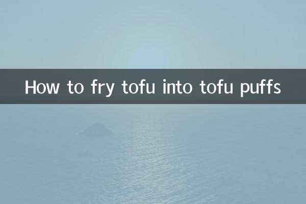 Wie man Tofu zu Tofu-Puffs frittiert