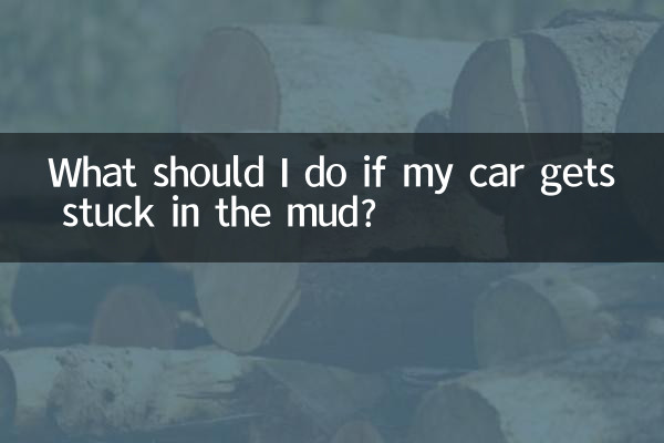 Que dois-je faire si ma voiture reste coincée dans la boue ?