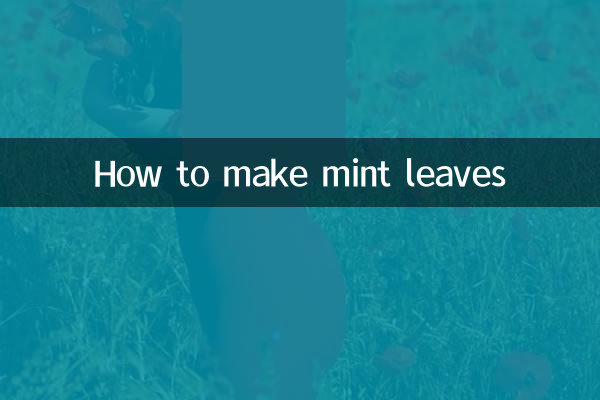 پودینہ کے پتے کیسے بنائیں