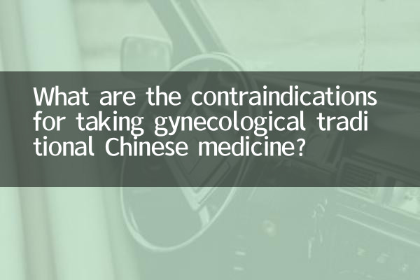 What are the contraindications for taking gynecological traditional Chinese medicine?