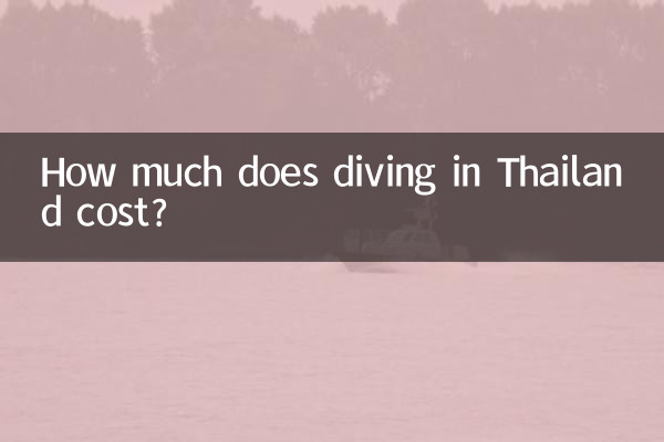 How much does diving in Thailand cost?
