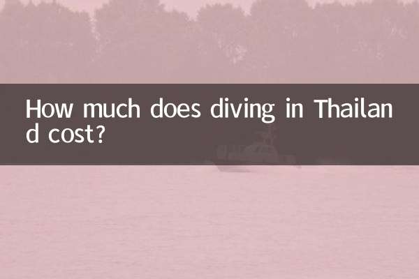 How much does diving in Thailand cost?