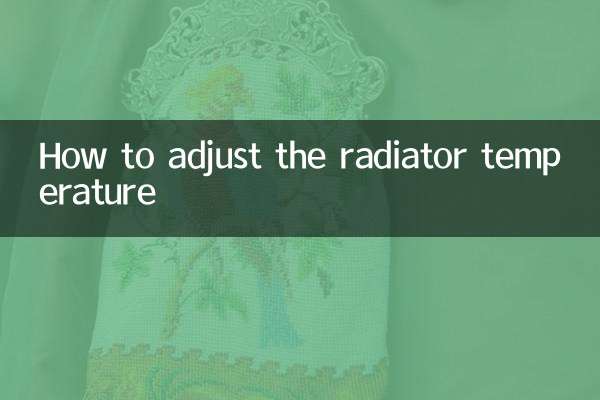How to adjust the radiator temperature