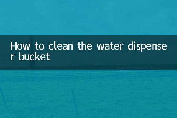 Come pulire il secchio del distributore d'acqua
