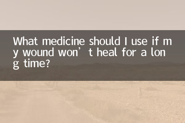 What medicine should I use if my wound won’t heal for a long time?