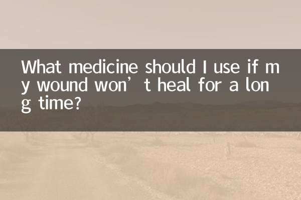 What medicine should I use if my wound won’t heal for a long time?