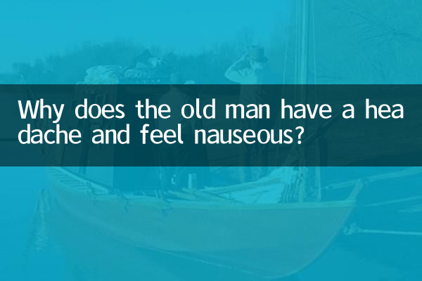 ¿Por qué el anciano tiene dolor de cabeza y náuseas?