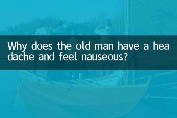 ¿Por qué el anciano tiene dolor de cabeza y náuseas?