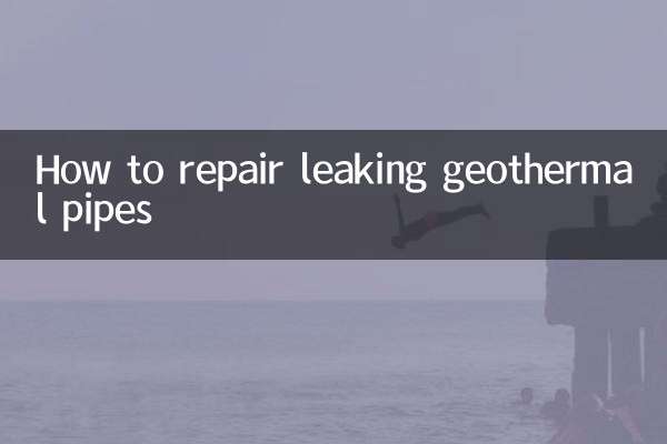 Como reparar vazamentos em tubos geotérmicos