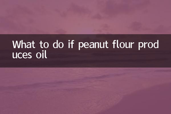 O que fazer se a farinha de amendoim produzir óleo