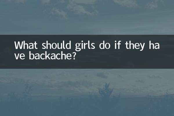 O que as meninas devem fazer se tiverem dor nas costas?