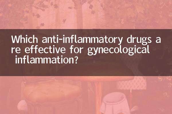 Which anti-inflammatory drugs are effective for gynecological inflammation?