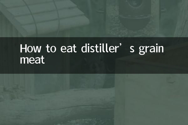 Wie man Destillerienkornfleisch isst