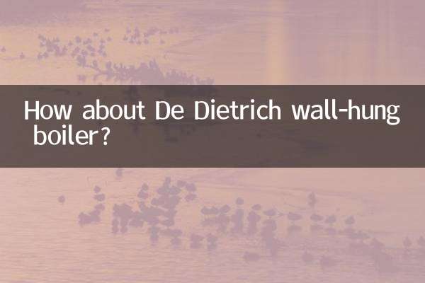Que diriez-vous de la chaudière murale De Dietrich ?
