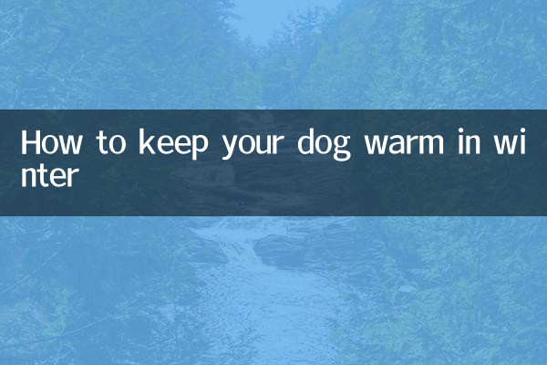 Как согреть собаку зимой