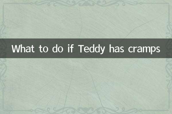 泰迪抽筋怎麼辦