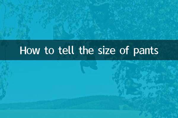 Cómo saber la talla de los pantalones.