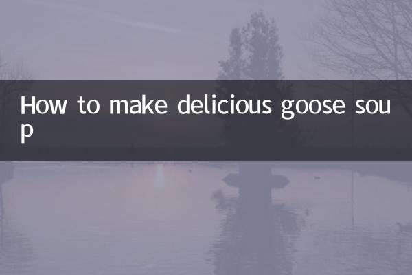 おいしいガチョウスープの作り方