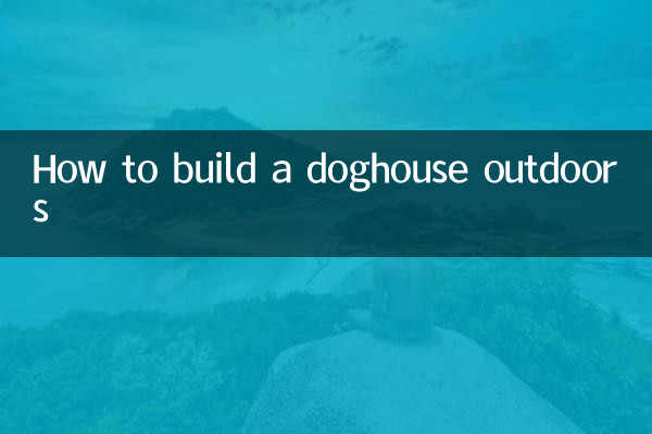 Как построить собачью будку на открытом воздухе