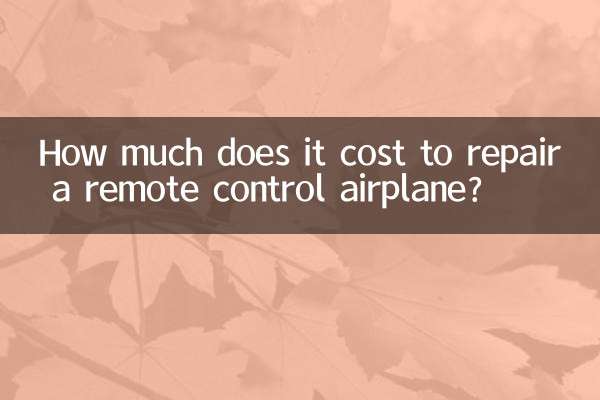How much does it cost to repair a remote control airplane?