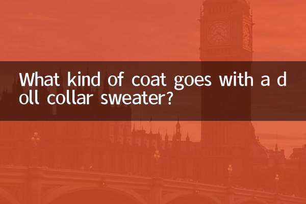ドールカラーセーターにはどんなコートが合いますか？