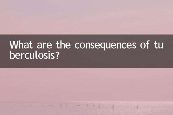Quali sono le conseguenze della tubercolosi?