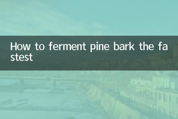 Como fermentar a casca do pinheiro mais rápido