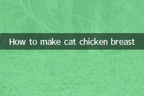 Como fazer peito de frango para gato