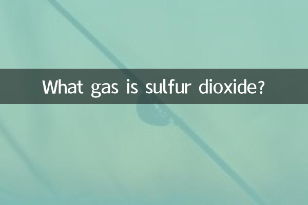 ¿Qué gas es el dióxido de azufre?