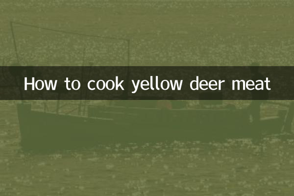 Como cozinhar carne de veado amarelo