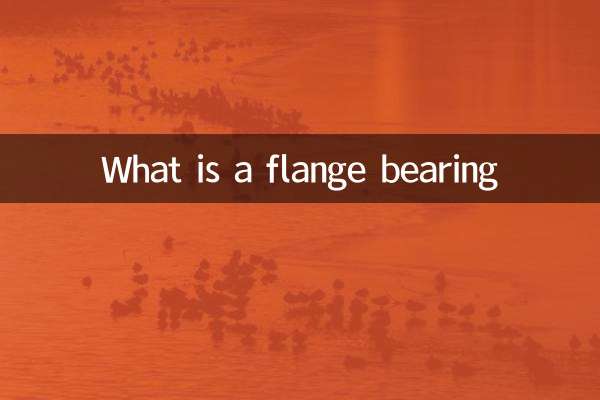 What is a flange bearing