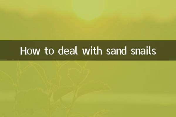 Comment lutter contre les escargots de sable