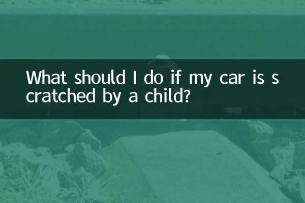 Que dois-je faire si ma voiture est rayée par un enfant ?