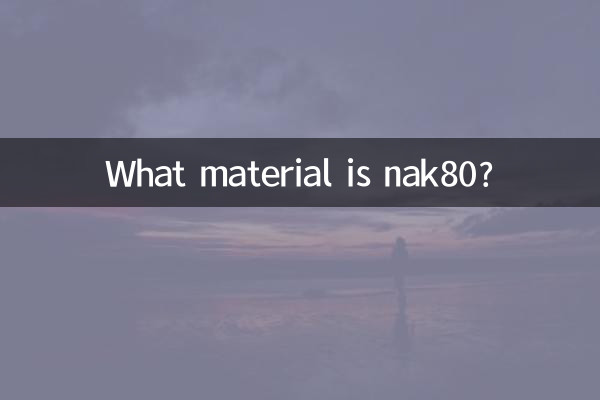 Che materiale è nak80?