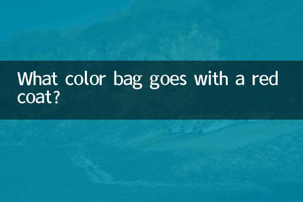 ¿Qué color de bolso combina con un abrigo rojo?