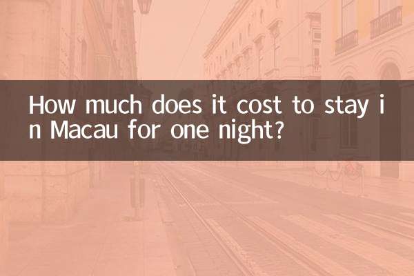 澳門住一晚多少錢