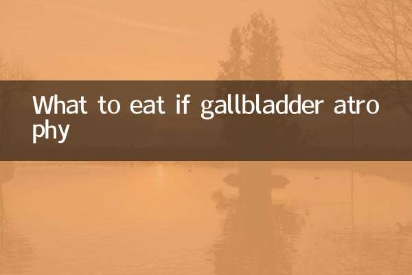 Que manger en cas d'atrophie de la vésicule biliaire